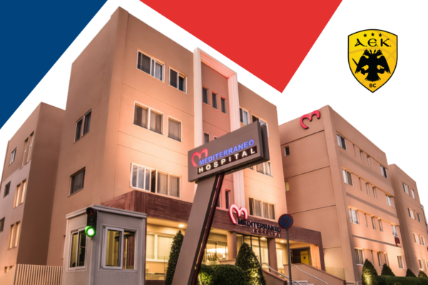 PR mediterraneo hospital aek b.c 600x400 - &Omicron; Ό&mu;&iota;&lambda;&omicron;&sigmaf; Mediterraneo &Epsilon;&pi;ί&sigma;&eta;&mu;&omicron;&sigmaf; &Chi;&omicron;&rho;&eta;&gamma;ό&sigmaf; &Upsilon;&gamma;&epsilon;ί&alpha;&sigmaf; &tau;&eta;&sigmaf; &Alpha;&Epsilon;&Kappa; BC &gamma;&iota;&alpha; &tau;&eta; &Sigma;&epsilon;&zeta;ό&nu; 2026-2027